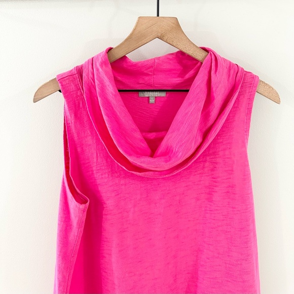 Habitat Hot Pink Cowl Neck Flounce Top Size Small - Picture 3 of 7